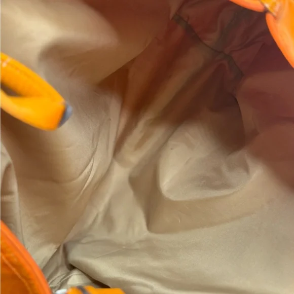 COACH Large Citrine Getaway Travel Weekender Tote + Cosmetic Bag Yellow Beach - Picture 4 of 7